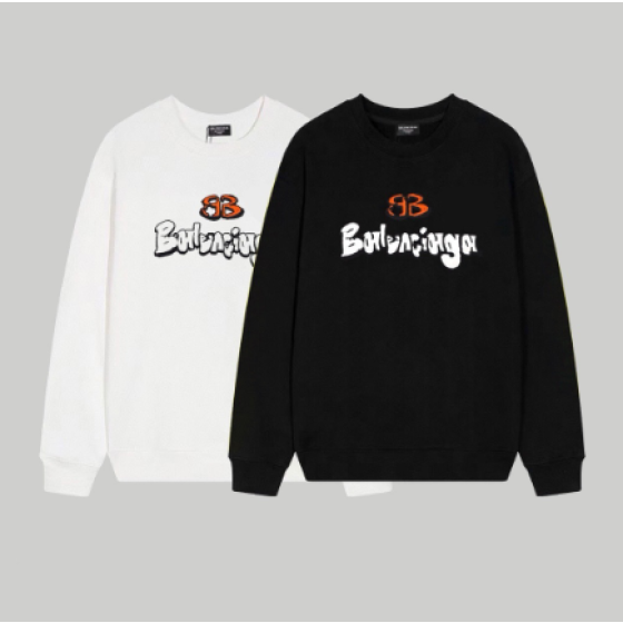 Balenciaga New Cartoon Print Crew Neck Sweatshirt